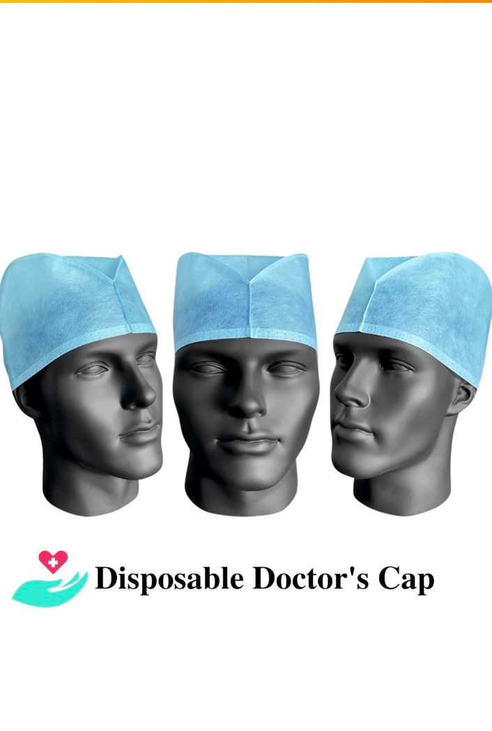 Disposable Doctor’s Cap | Men’s Surgeon Cap | Nonwoven