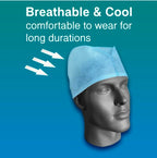 Disposable Doctor’s Cap | Men’s Surgeon Cap | Nonwoven