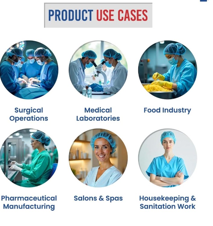 Disposable Doctor’s Cap | Men’s Surgeon Cap | Nonwoven