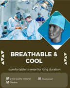 Disposable Doctor’s Cap | Men’s Surgeon Cap | Nonwoven