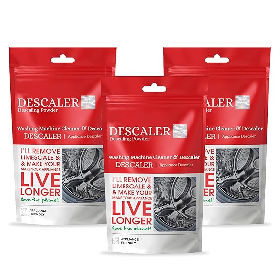 Washing Machine Descaler Powder - 100g Each – Effectively Removes Limescale, Improv Machine Performance & Lifespan.