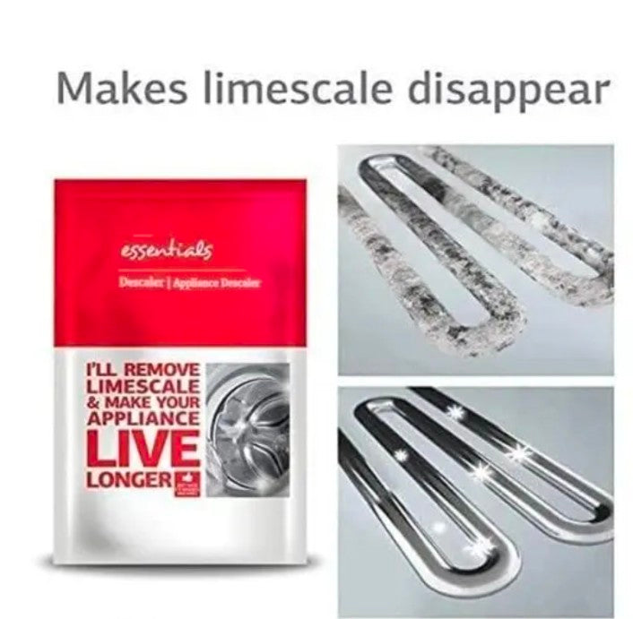 Washing Machine Descaler Powder - 100g Each – Effectively Removes Limescale, Improv Machine Performance & Lifespan.