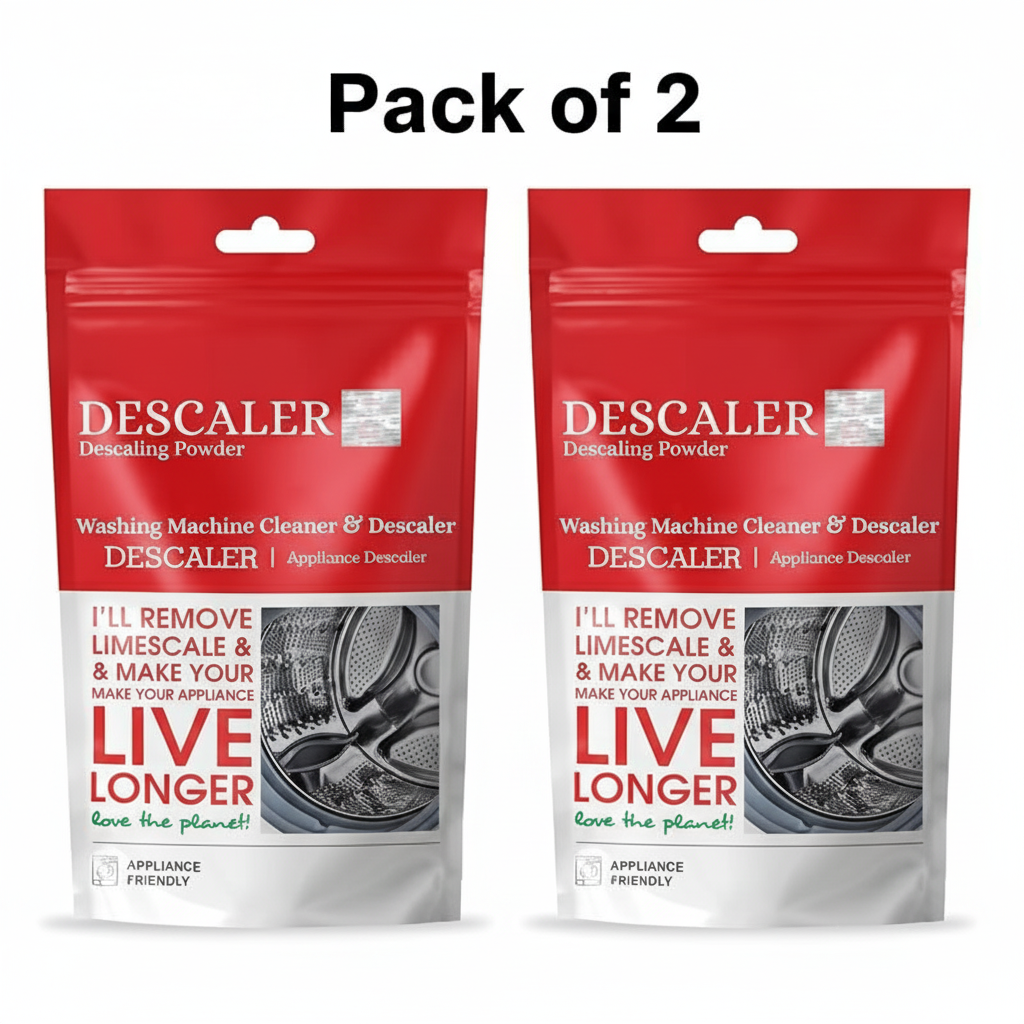 Washing Machine Descaler Powder - 100g Each – Effectively Removes Limescale, Improv Machine Performance & Lifespan.