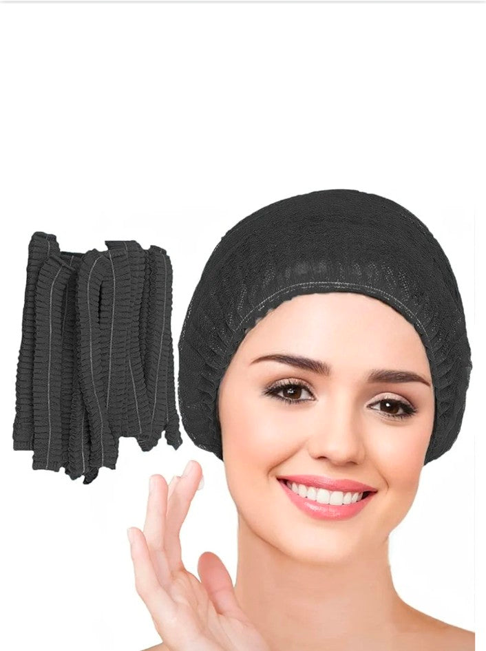 Disposable Nonwoven Bouffant Caps, Hair Net, Cap For Salon, Spa, Catering.