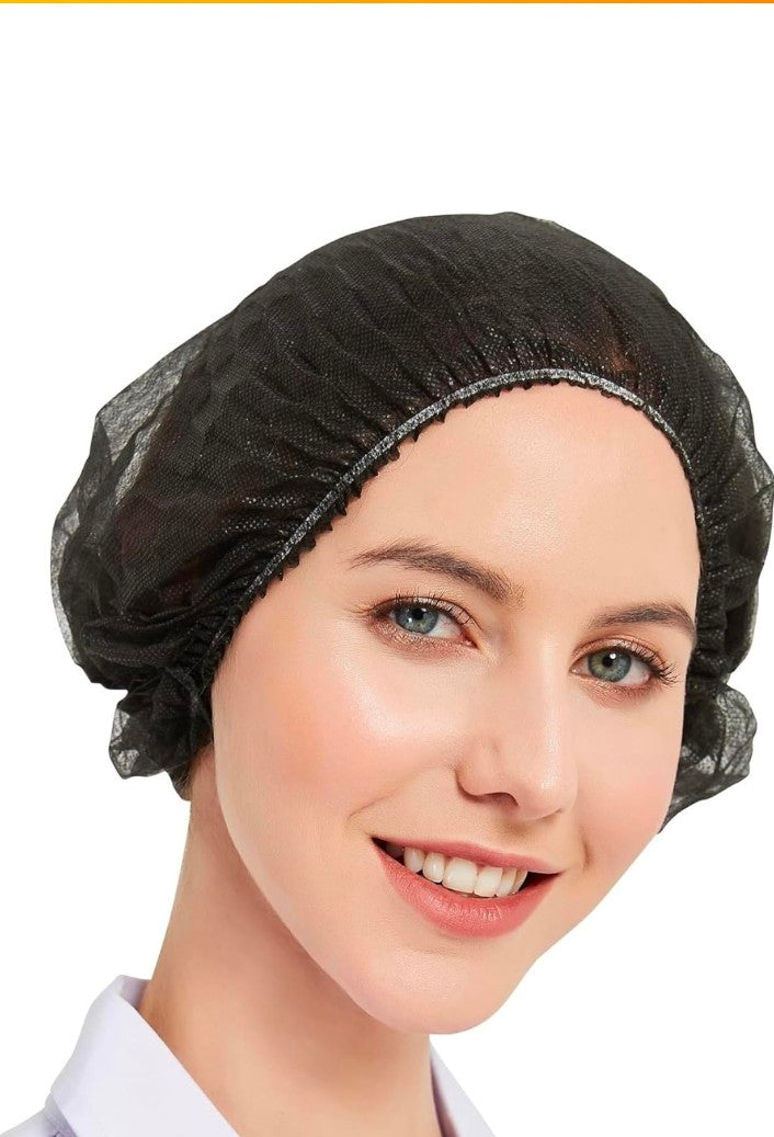 Disposable Nonwoven Bouffant Caps, Hair Net, Cap For Salon, Spa, Catering.