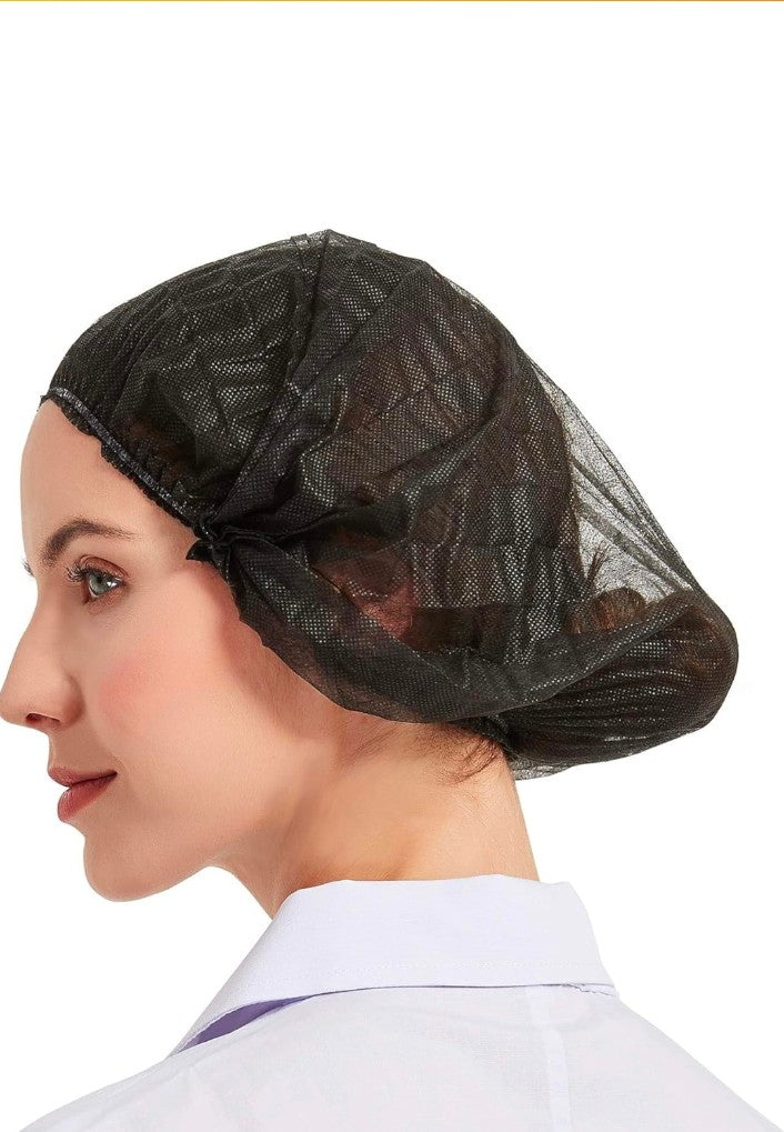 Disposable Nonwoven Bouffant Caps, Hair Net, Cap For Salon, Spa, Catering.