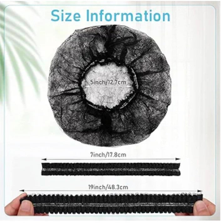 Disposable Nonwoven Bouffant Caps, Hair Net, Cap For Salon, Spa, Catering.