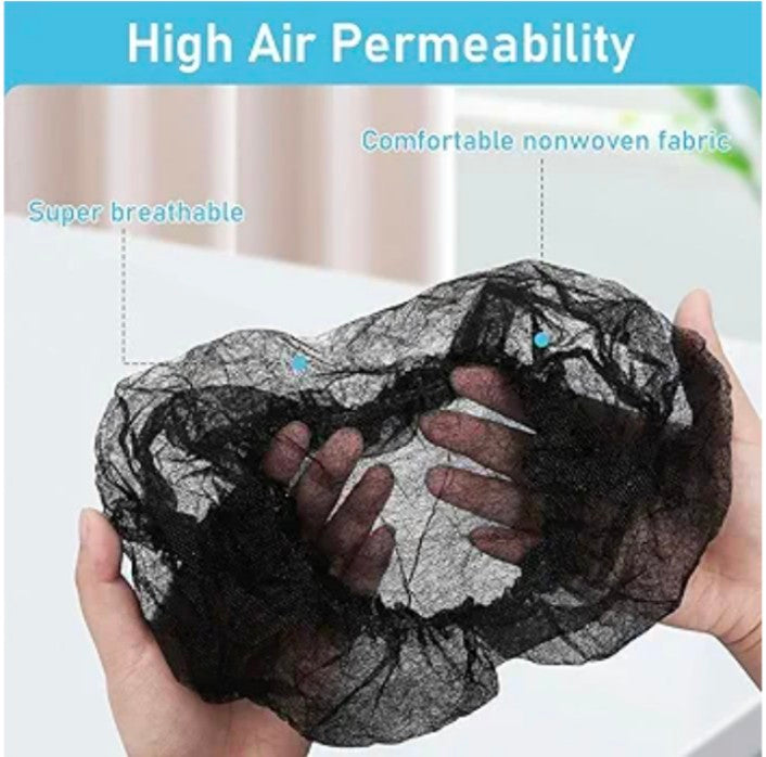 Disposable Nonwoven Bouffant Caps, Hair Net, Cap For Salon, Spa, Catering.