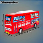 Double Decker Bus Toy for Kids – Pull Back Vehicle Toy, Push & Go Toy Bus for Boys & Girls Age 3+, Fun Birthday Gift for Kids.