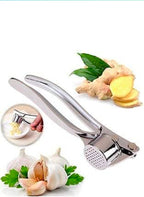 Premium Stainless Steel Garlic Crusher Presser | Manual Garlic Press | Ergonomic Handheld Garlic Chopper & Cutter for Kitchen - Rustproof & Easy to Clean.