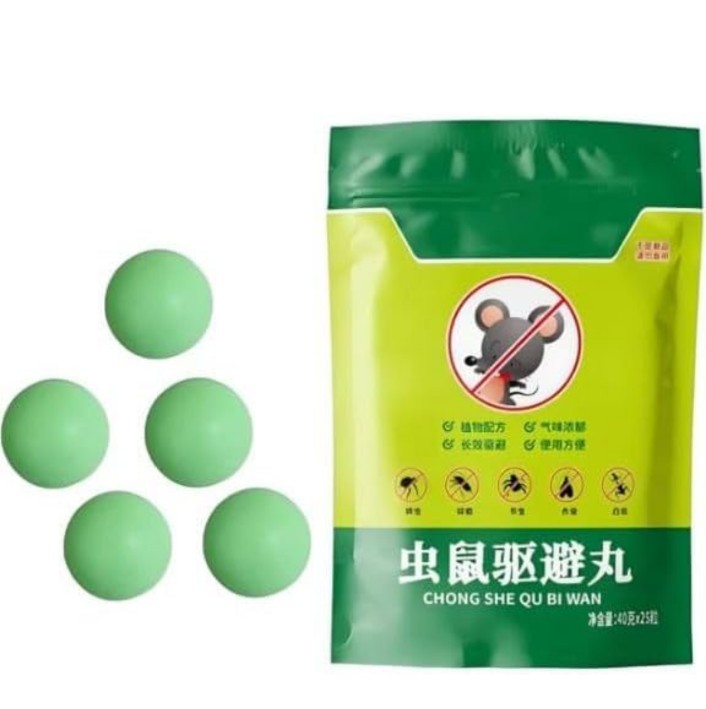 Rat & Mouse Repellent Balls (Pack of 10 Tablet), Rat Trap, Mouse Trap to Keep Rodents Out of Car, Rat Controller Pill for Indoor-Outdoor, Rodent Control, Protect Wires in Car, Bike & Truck Engine