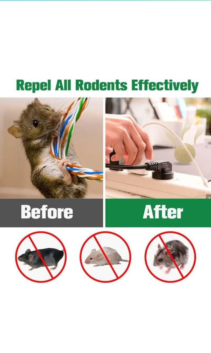 Rat & Mouse Repellent Balls (Pack of 10 Tablet), Rat Trap, Mouse Trap to Keep Rodents Out of Car, Rat Controller Pill for Indoor-Outdoor, Rodent Control, Protect Wires in Car, Bike & Truck Engine