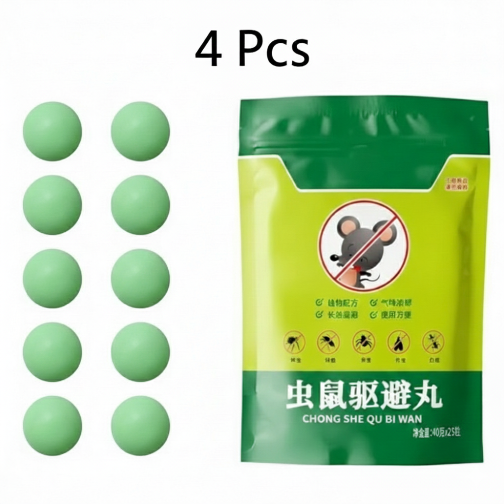 Rat & Mouse Repellent Balls (Pack of 10 Tablet), Rat Trap, Mouse Trap to Keep Rodents Out of Car, Rat Controller Pill for Indoor-Outdoor, Rodent Control, Protect Wires in Car, Bike & Truck Engine