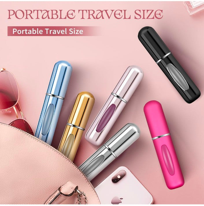 Refillable Perfume Atomizer Bottle, Portable Travel Mini Spray Bottles, Cologne Dispenser Perfume Bottles, Portable Empty Spray Bottle for Travel Multicolor.