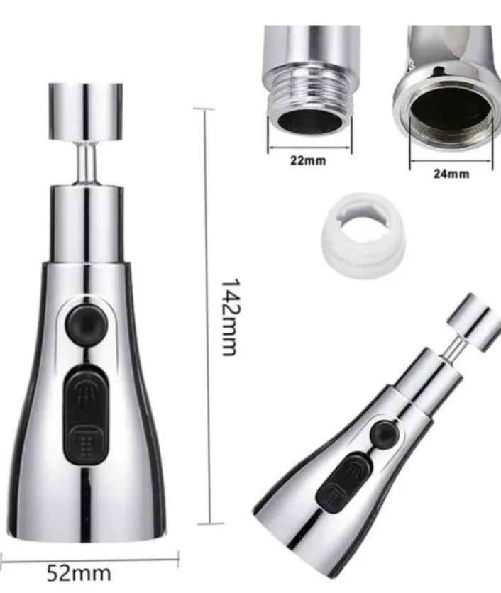 Flexible 360° Faucet Extension Tap Aerator