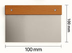 Iron Metal Dough Scraper with Wooden Handle – 10 cm × 10 cm Bench Scraper for Baking & Chopping