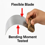 Iron Metal Dough Scraper with Wooden Handle – 10 cm × 10 cm Bench Scraper for Baking & Chopping